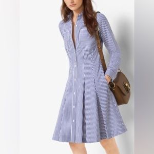Michael Kors Blue Striped Dress